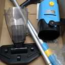 Cordless Pool Vacuum, Rechargeable Handheld Pool Vacuum Cleaner for Above Ground Pools, Fast Charging, Long Runtime, Ideal for Sand and Debris (Blue)