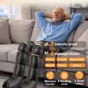 Mothers Day Gifts, Leg Massager with Heat and Compression - Foot Calf Thigh Massage for Circulation and Pain Relief, Professional Compression Boots with 6 Modes, 9 Intensity, 4 Heat