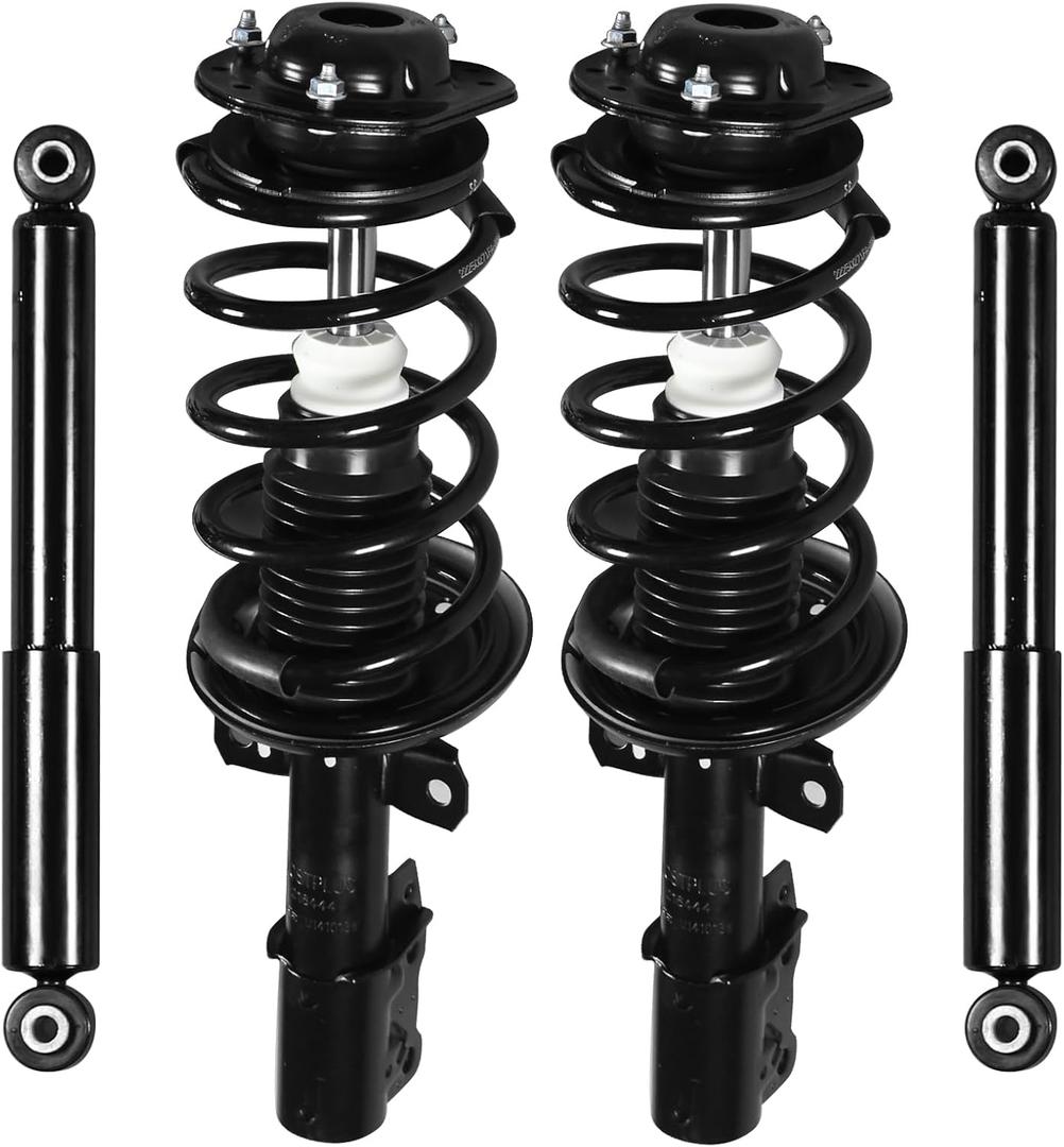 4PCS Front & Rear Struts Shock Absorbers Assembly Fit for Chevy Cobalt 2005-2010 / HHR 2006-2011, for Pontiac G5 2007-2009 / Pursuit 2005-2006, Replace 172179R 172179L 349043