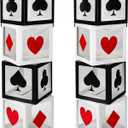 8 Pcs Large Casino Dice Favor Boxes 12 x 12 x 12 Inch Casino Theme Party Decorations Vegas Jumbo Giant Dice Centerpieces Graduation Prom Birthday Party Supply