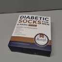 Pembrook Diabetic Socks for Men - 6 Pairs Crew Diabetic Neuropathy Socks for Men | Non Binding