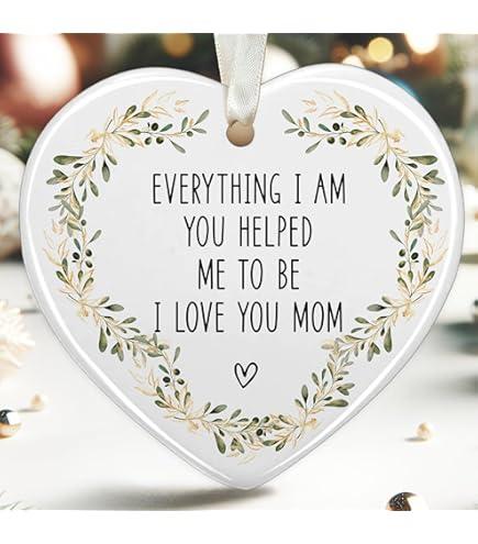 Mom Gifts - Mom Gifts for Christmas, Birthday - Christmas Ornament for Mother - Ceramic Ornament