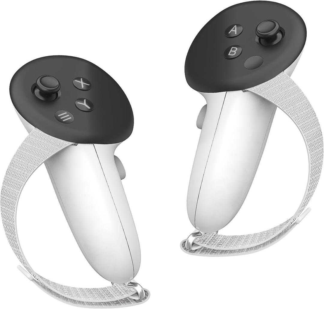 vr Anti-slip Controller Straps with Adjustable Knuckle Straps Compatible with Meta Quest 3S for Quest 3 Controller Grips Cover for Quest 3S/3 Accessories