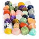 ZAICUS 1lb Assorted Tumbled Stones | Polished Crystals Healing | Natural Stones | Feng Shui | Chakra Balancing | Good Luck | Reiki Gift | Home Decor | Size 20-25 mm