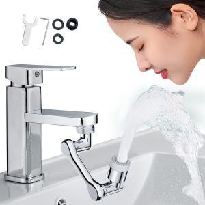 1080 Faucet Extender For Bathroom Sink, Rotating Faucet Extender Aerator, Swivel Faucet Attachment, 1080 Degree Rotatable Faucet Aerator (Dual-Mode)
