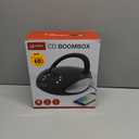 GPX BC111B Portable Top-Loading CD Boombox with AM/FM Radio and 3.5mm Line Input