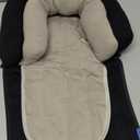 COOLBEBE Upgraded 2-in-1 Babybody Supports for Newborn Infant - Extra Soft Breathable Car Seat Insert Cushion Pad, Perfect for Carseat, Stroller, Swing, Bouncer Black