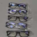 Gaoye Professional Reading Glasses for All Day - Computer Readers with Blue Light Protection - Value Pack (B1-5 Pack Light Black)
