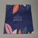 Mr. Pen- Bible Book Cover, 8.5" x 7.5" x 2", Floral Design, Oxford Fabric, Bible Sleeve Covers for Women (Navy)