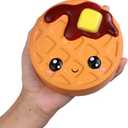 Anboor 4 Pcs Squishies Smore Waffle Cake Pizza Coffee Cup Kawaii Scented Soft Slow Rising Squeeze Stress Relief Kids Toy