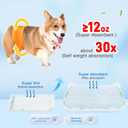 Dog Diaper Liners 100ct,Super Leak Proof and Absorption Disposable Dog Diaper Booster Pads for Female and Male Fit Most Reusable Pet Belly Bands,Wraps,and Period Diapers(Large-100ct)