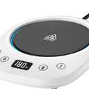 Coffee Mug Warmer, 7 Temp Settings 1-12H Timer & Fast Heating, Auto Shut Off Coffee Mug, Beverage, Milk, Tea Warmer (White)