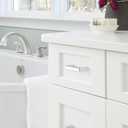 2 x Amerock | Cabinet Pull | Polished Chrome | 3 inch (76 mm) Center to Center | Blackrock | 1 Pack | Drawer Pull | Drawer Handle | Cabinet Hardware