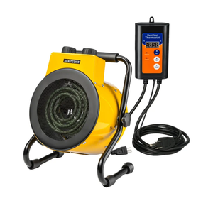 Greenhouse Heater with Digital Thermostat, Green House Heater for Plants, 1500W Electric Grow Tent Heaters, Overheat Protection, Fast Heating for Green House, Flower Room, Yellow