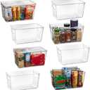 ClearSpace Plastic Pantry Organization and Storage Bins with Lids  Perfect Kitchen Organization or Kitchen Storage  Fridge Organizer, Refrigerator Organizer Bins, Cabinet Organizers (8 Pack)