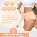 MISSWHO Cotton High Waisted Women Underwear Soft Briefs Full Coverage Comfy Ladies Panties (Regular & Plus Size) (Brown, XL)