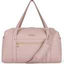 Travel Duffle Bag, BAGSMART 37L Weekender Overnight Bag with Wet Pocket for Women, Large Carry On Laptop Compartment And Shoes Travel, Business Trips, Sports(Pink)