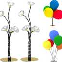 YALLOVE Flexible Balloon Stand Kit Set of 2, Black