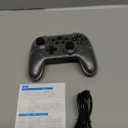 JDDWIN Wireless Controller for Switch 2/Switch/PC/Steam Deck, Hall Effect Joysticks & Triggers/Wakeup Function, Gamepad with RGB Light /Turbo/Programmable/ Dual Vibration Bluetooth USB Adapter for PC (Black)