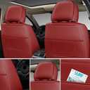 GXT Car Seat Covers Front Seats Only, Front Car Seat Covers 2 Pack, Premium Faux Leather Car Seat Cushion - Universal Fit for Most Sedans SUV Pick-up Truck with Headrests(Red)