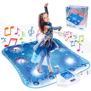 Frozen Toys Dance Mat for Girls - Electronic Dance Mat with Wireless Bluetooth for Children,Light Up LED Kids Musical Mat, Dance Floor Mat,Birthday Xmas Gifts for 3 5 7 9 10+ Year Old Girls Boys