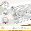 1 Pack Heavy Duty Live Animal Trap 58 x 20 x 22 Inch Coyote Trap Silver