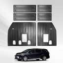 Vanseno Compatible for 2021-2025 2026 Toyota Sienna Backrest Mat Back Seat Protector All Weather Mat for 2021 2022 2023 2024 2025 2026 Toyota Sienna Accessories (7/8 Seater with Spare Tire)