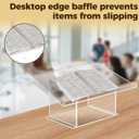 Thickening Acrylic Tabletop Podium, Portable Plexiglass Pulpits, Clear Podium Stand for Weddings,Classroom,Conference,Churches,Professional Presentation (23-1/2"W x 10-1/2"H x 14-1/4"D)