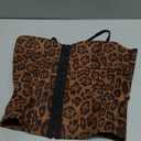 Leopard Tank Top for Women Sexy Corset Crop Tops Party Cami Top | Cheetah Sleeveless Crop Top, Hook-and-eye Closure, Night Club Women Clothes (Small, Brown)