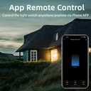 30A Hight Power WiFi Wireless Smart Switch with Energy Monitoring, DIY Switch for Smart Home Automation, Tuya APP Remote Control, Timer, Compatible with Alexa & Google Home
