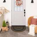 Mohawk Home Swirl Style Casual Ornamental Denim Blue 2' X 3' All Weather Outdoor Door Mat Perfect for Porch, Garage