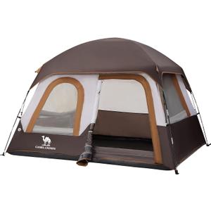CAMEL CROWN 3/ 4 Person Tent Waterproof Lightweight Portable Backpacking Tent for Outdoor Camping Hiking