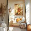 Full Length Mirror, 75"x35" Standing Floor Full Body Mirror for Wall with Aluminum Alloy Frame for Bedroom, Living Room, Dressing Room(Black)