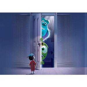 YouRan Monsters University Backdrop, 84x60in Vinyl, Random Color, Birthday Decoration for Kids Party Supplies