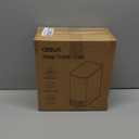 Cesun Small Bathroom Trash Can with Lid Soft Close, 5 Liter/1.3 Gallon Stainless Steel Garbage Can with Removable Inner Bucket, Step Pedal, Slim Waste Basket for Toilet, Office, Bedroom (White&Gold)