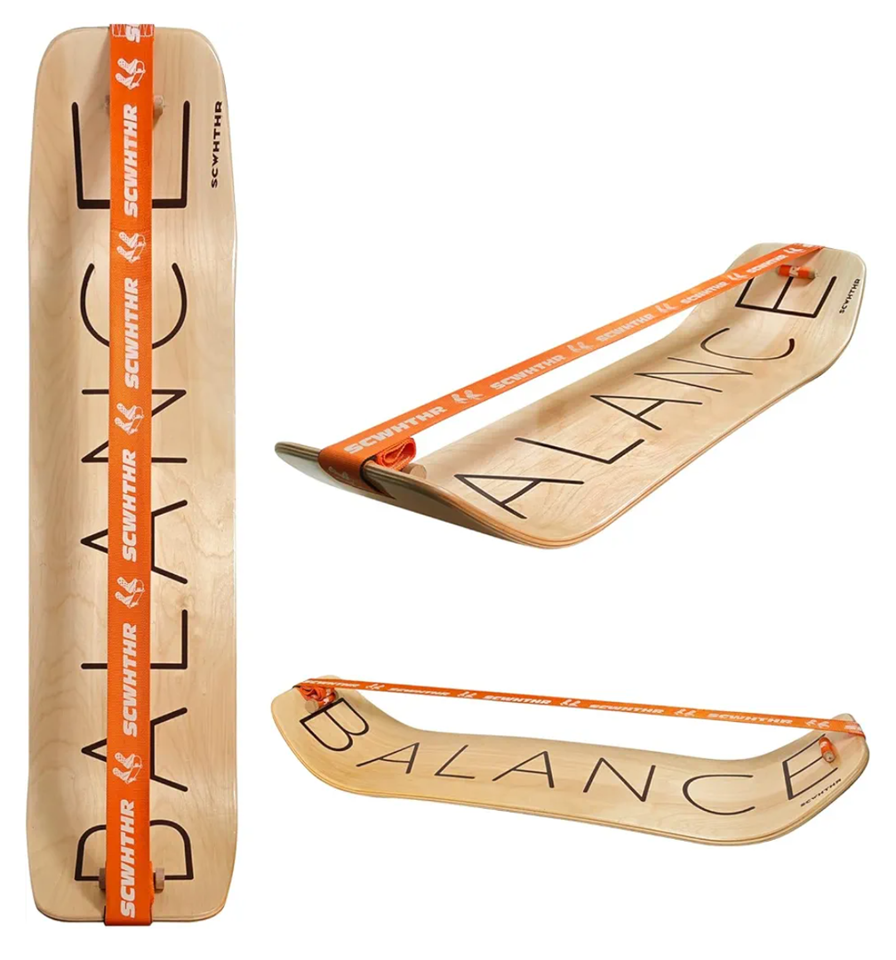 Slack Line Balance Board - Balance Board For Kids & Adults - Wobble Board Sports Trainer - Multipurpose Uses-Skateboard、Snowboard、Yoga、Surfing、Basketball、Skiing