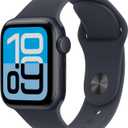 Apple Watch SE 3 [GPS 40mm] Smartwatch with Midnight Aluminum Case with Midnight Sport Band - S/M. Fitness and Sleep Trackers, Heart Rate Monitor, Always-On Display, Water Resistant