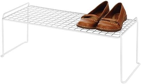 White Expandable & Stackable Shoe Rack Pack of 6
