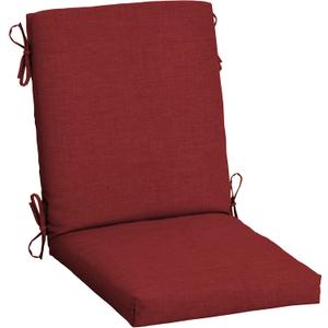 Arden Outdoor Dining Chair Cushion, 20 in x 20 in, Weather-Proof, Rain-Proof, Fade Resistant Patio Cushion for Patio, Dining, or Rocking Chairs 20 x 20, Ruby Red Leala