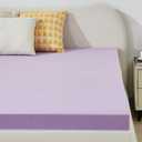 BDEUS 2 Inch Gel Memory Foam Mattress Topper Ventilated Soft Pressure Relieve Mattress Pad, Breathable Bed Topper, CertiPUR-US Certified, Twin Size