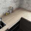 Gray Brown Wood Grain Contact Paper Waterproof Faux Wood Wallpaper Peel and Stick Countertops Light Oak Contact Paper for Cabinets Self Adhesive Wallpaper Wooden Stickers 15.74"x 196" Vinyl Wrap