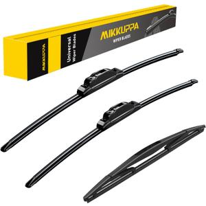 MIKKUPPA 26"+17"+12" Windshield Wiper Blades Replacement for 2017-2022 Honda CRV CR-V, Front & Rear Wiper Blades Set, Durable Stable Quiet All Season (Pack of 3)