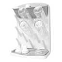 Ubbi Vertical Baby Bottle Drying Rack, Space Saving Countertop Drying Rack Baby Organizer, Gray