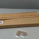 LazBlinds Cordless Bamboo Blinds, Roll Up Shades for Windows, Light Filtering Hanging Window Blinds, Bamboo Shades for Patio Indoor/Outdoor Porch, 34'' W x 48'' H, Brown206