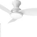 Consciot Ceiling Fans With Lights, 30 Inch Ceiling Fan Remote Control, Modern Ceiling Fan, Flush Mount, for Bedroom, Dimmable, Small Ceiling Fans, Noiseless (White)