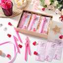 20 Sets Breast Cancer Awareness Gifts,Pink Ribbon Ballpoint Pens,Boxing Glove Lapel Pins, Motivational Cards with OPP Bags,Breast Cancer Favors for Fighters Women Survivor, Charity Events