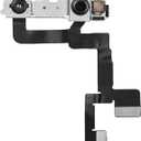 Front Camera Replacement for iPhone 11 Facing 12MP Lens Module Flex Cable with Structured Light Receiver Replace Transmitter Sensor Connector