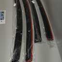 4pcs Sun Rain Vent Wind Deflector Guard Window Visors Left Driver Side in Channel Mount Style Acrylic Dark Smoke for Buick for Encore 2013-2021,for Chevy for Trax 2015-2021 4pc