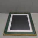euwazram Suede 10x13 Frame - Single Frame, Christmas Elegant Green 10 x 13 Poster Frame with Mat for 8.5 by 11, 10x13 Picture Frames for Artwork, Puzzles, Photos and Movie Posters