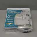 PlushDeluxe Premium Bamboo Mattress Protector  Full Size, Waterproof, & Ultra Soft Breathable Noiseless Washable Bed Mattress Cover for Comfort & Protection - White